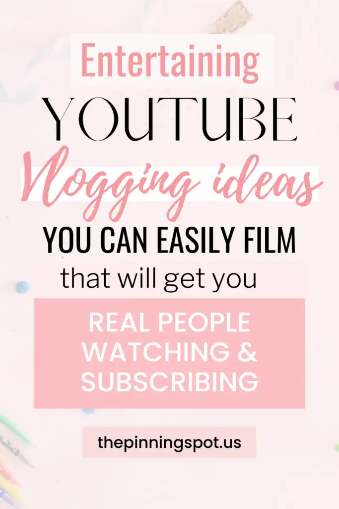 Youtube vlogging video ideas you can easily film